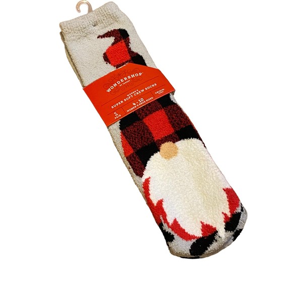 Wondershop Target Gnome Soft Women Size 4-10 Crew Socks NWT - Picture 1 of 5
